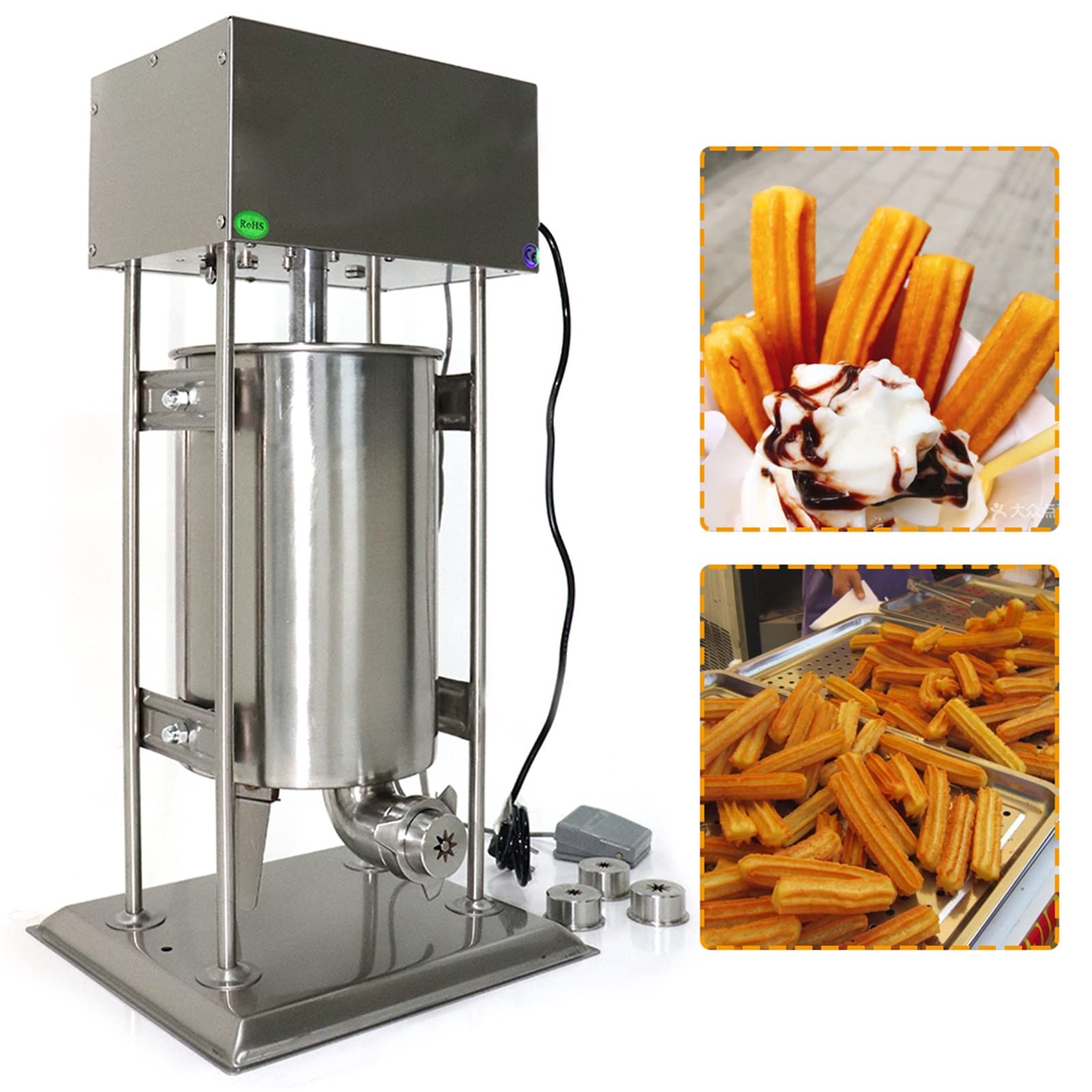 【★】チュロスメーカー/CHURRO MAKER、絞り機 Amazon.co.jp: KneadEat チュロメーカーキット ブースター式